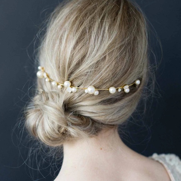 Twigs & Honey Accessories - NWT Twigs & Honey Opal and Pearl Headpiece